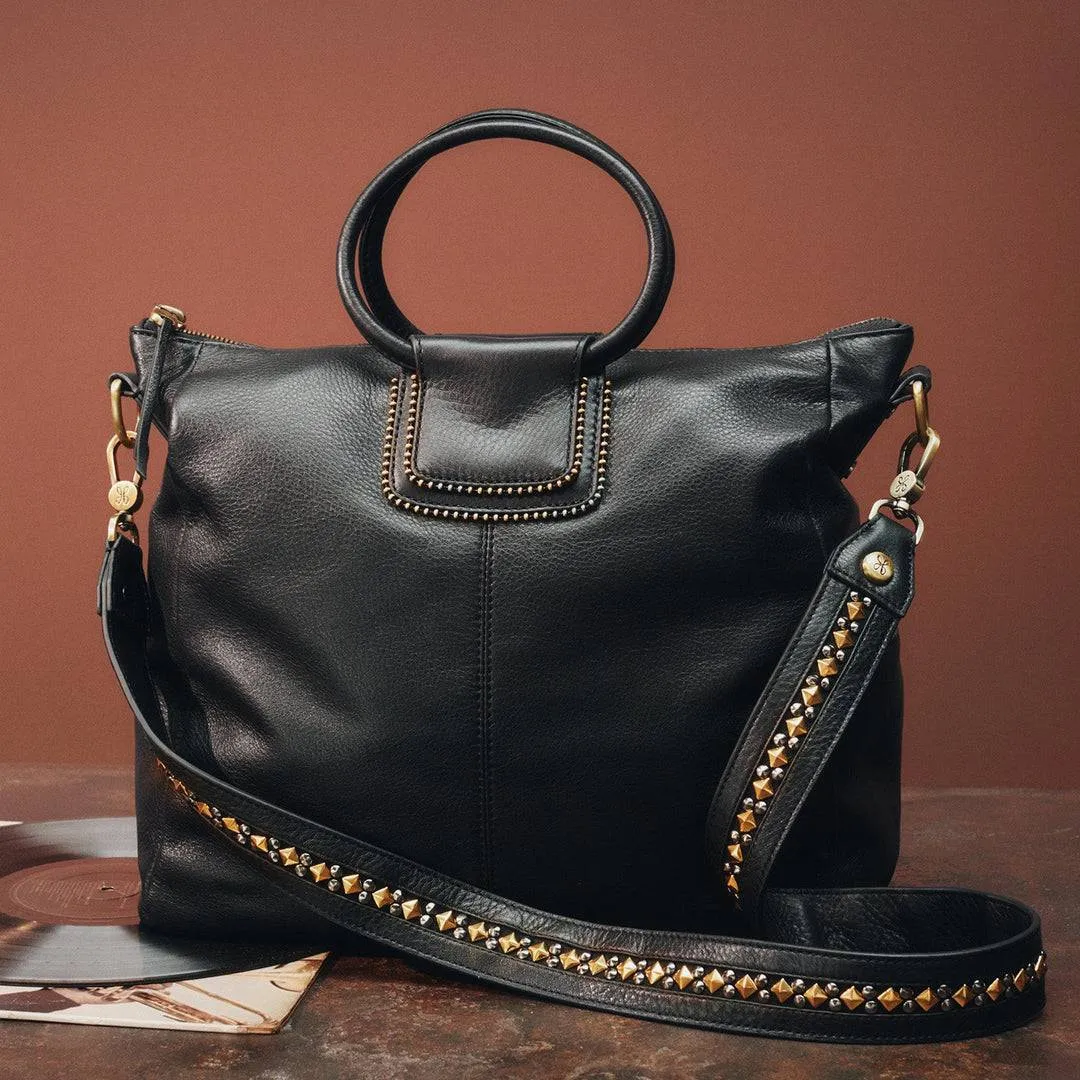 Hobo - Sheila Large Satchel - Black With Ball Chain Strap