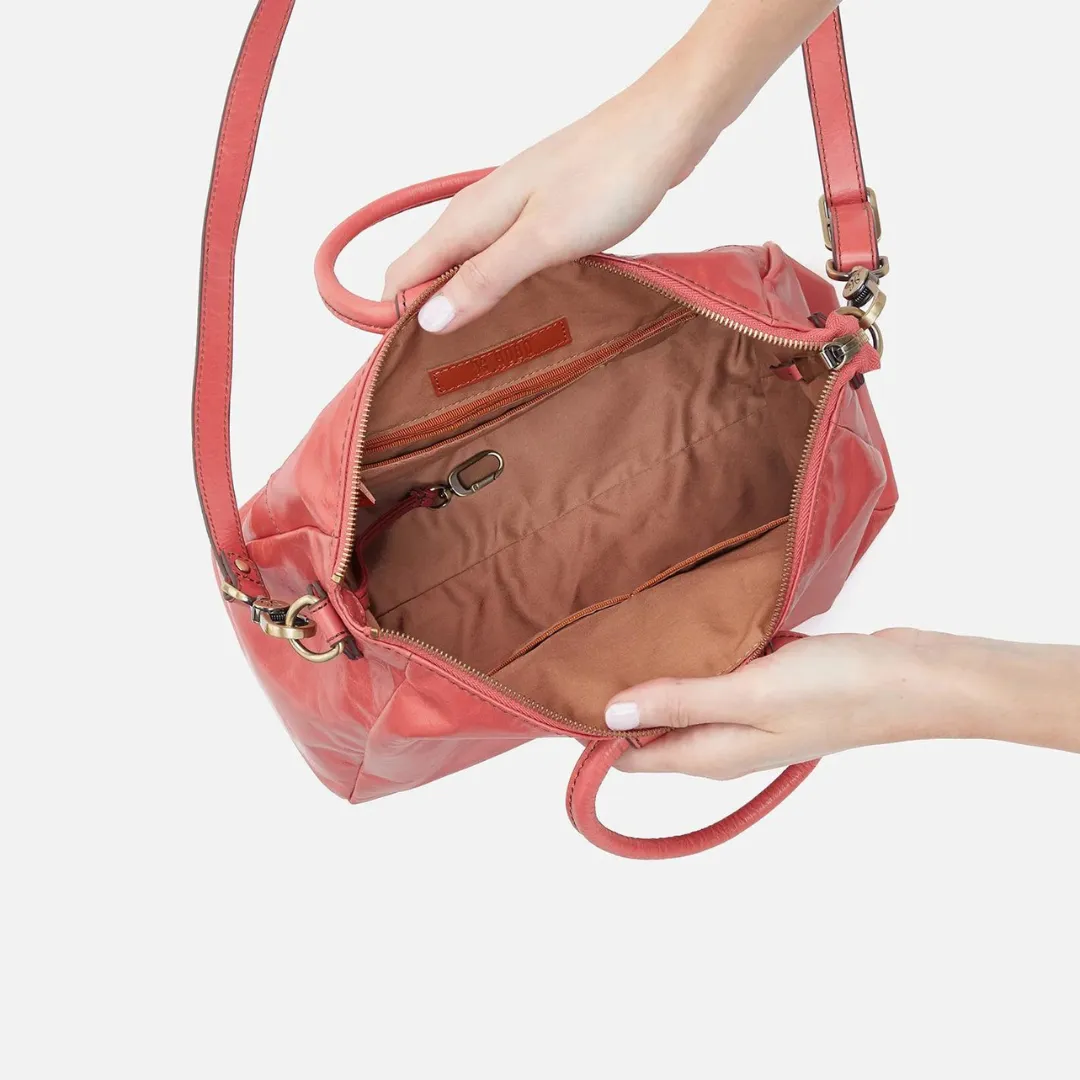 Hobo Sheila Medium Satchel Polished Leather