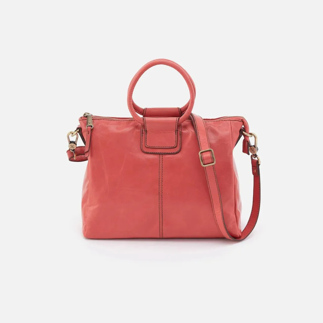 Hobo Sheila Medium Satchel Polished Leather