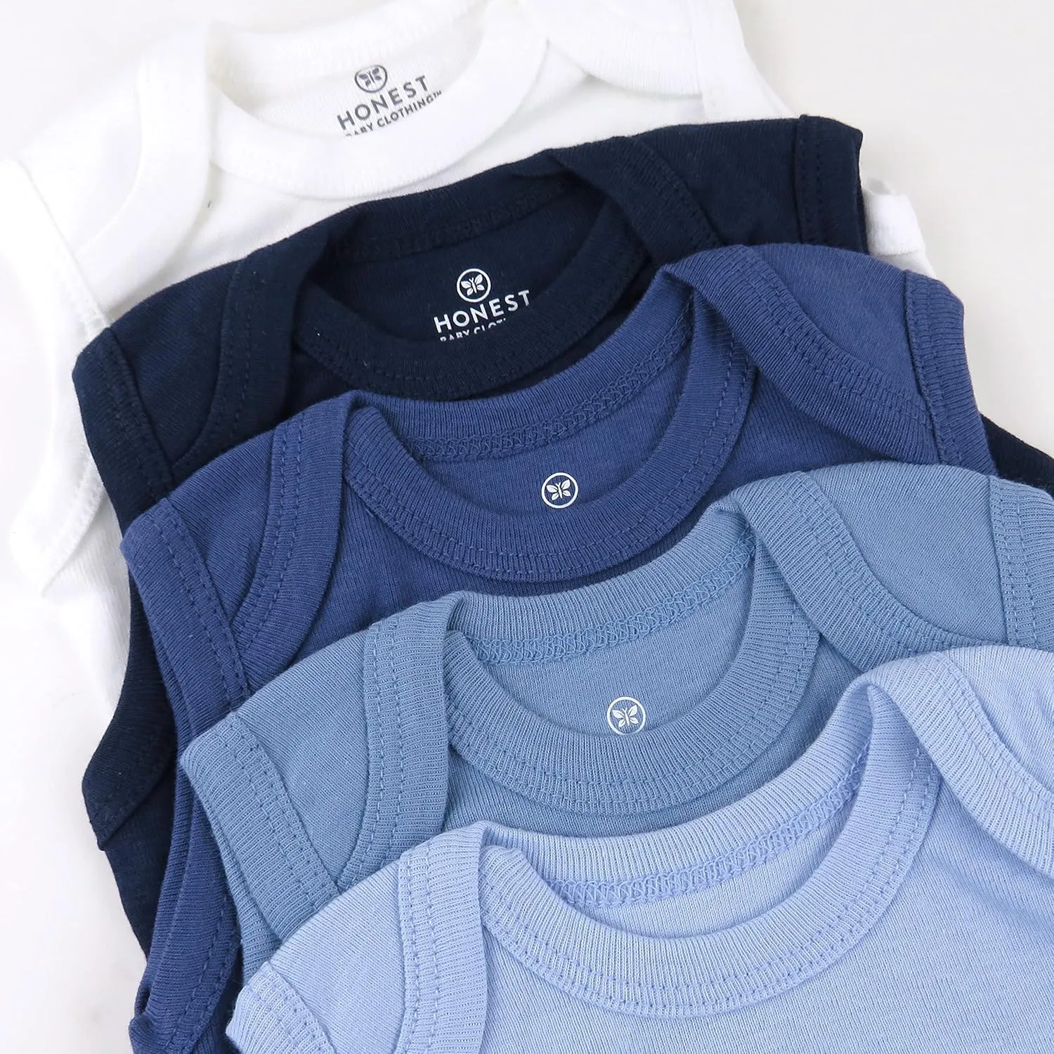 HonestBaby Sleeveless and Cami Bodysuits One-piece 100% Organic Cotton for Baby Boys, Girls, Unisex