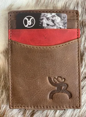 Hooey Men's Roughy Branded Red Accent Money Clip RMC007-BRRD