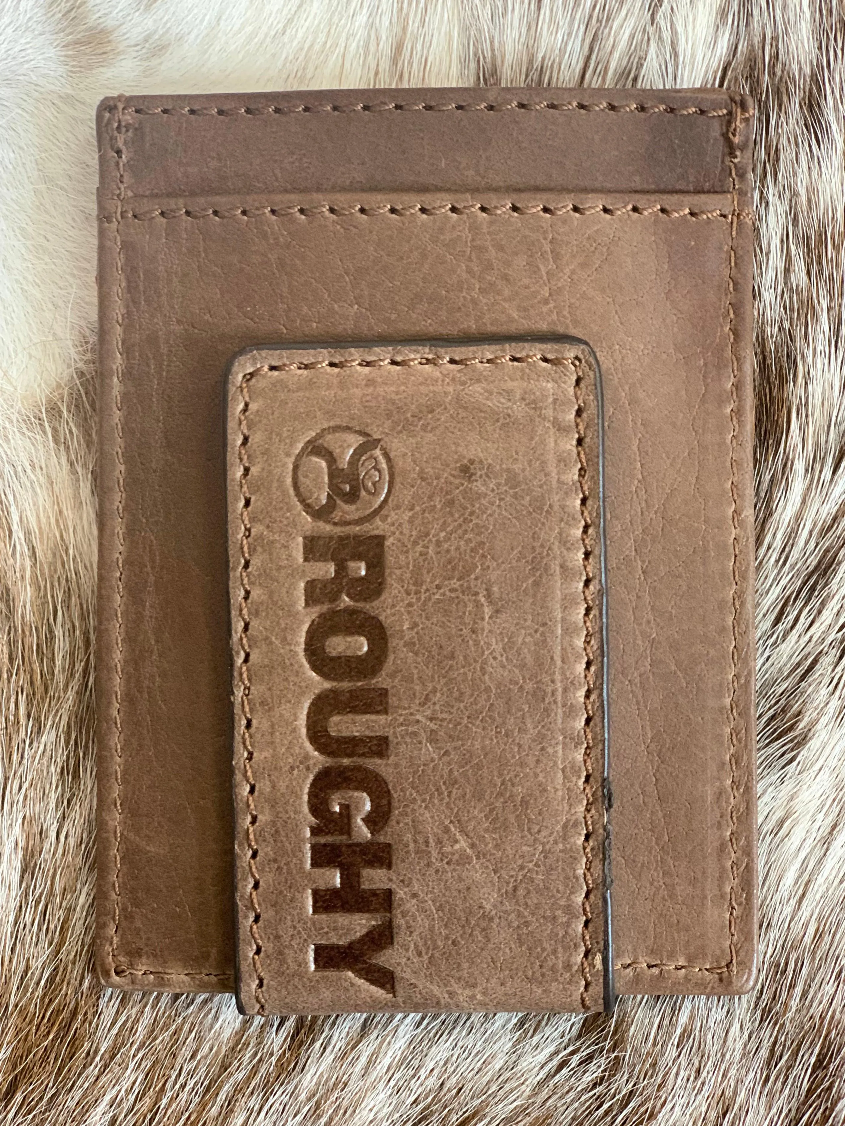 Hooey Men's Roughy Branded Red Accent Money Clip RMC007-BRRD