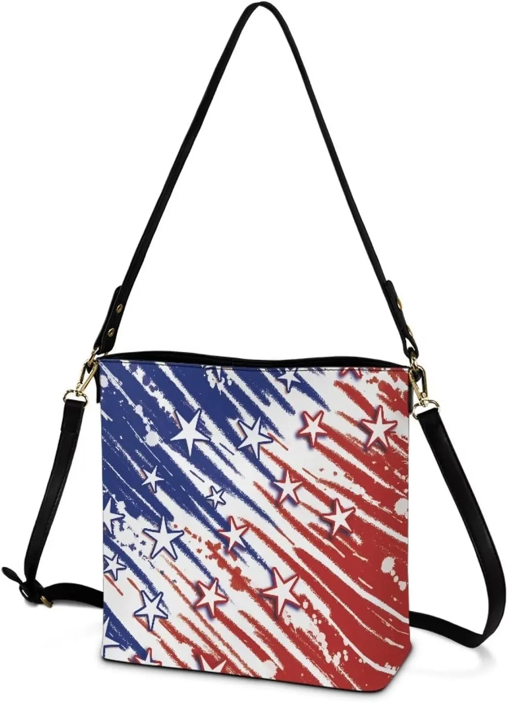 HUGS IDEA Handbags for Women's Leather Hobo Bags Shoulder Bucket Crossbody Purse