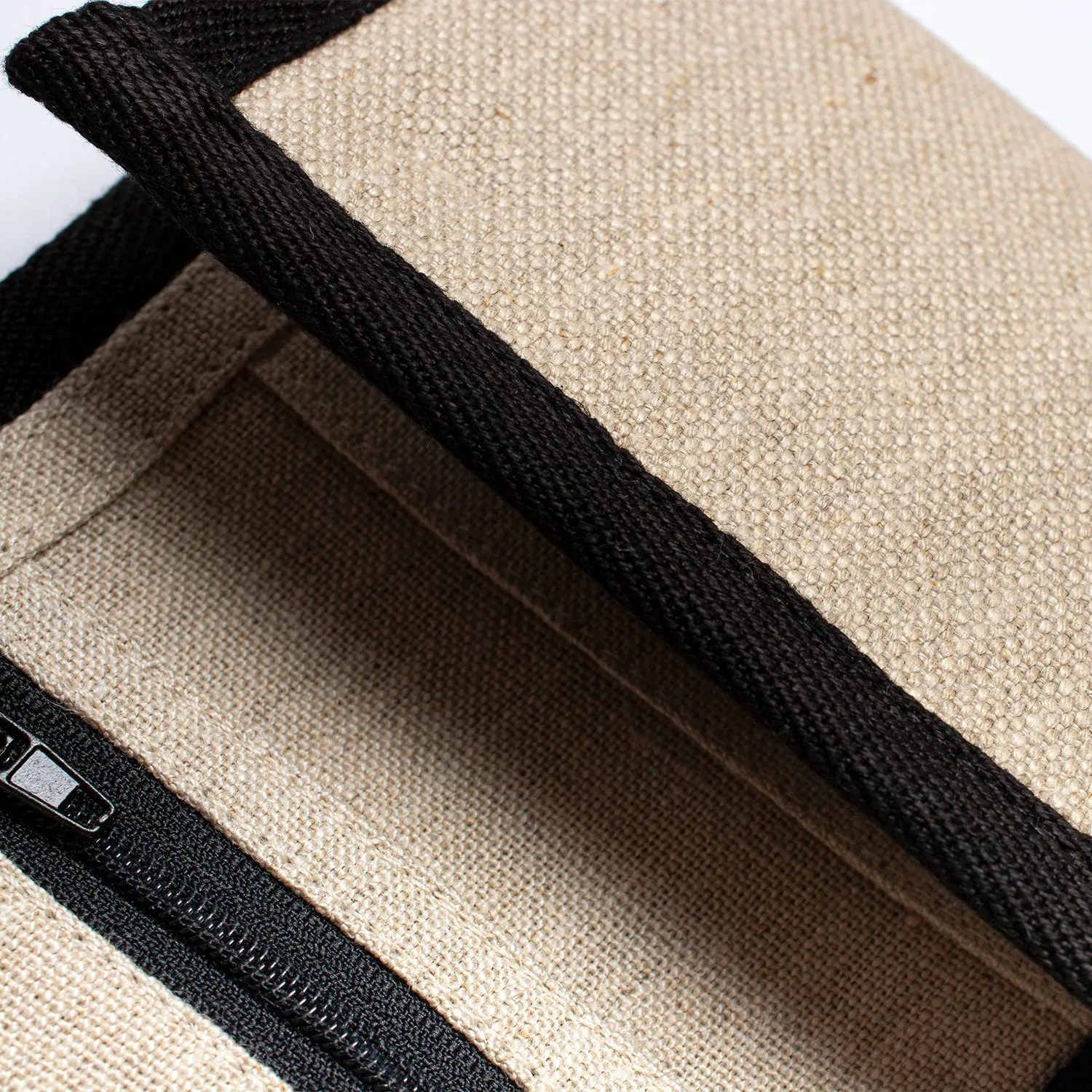 IDAHO 100% Organic Hemp Trifold Wallet (Plastic-free, Vegan, Velcro-free) (3.5x5)