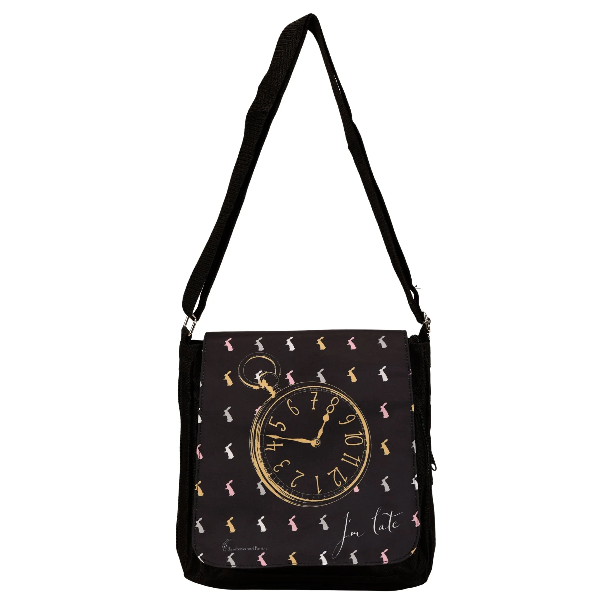 I'm Late Messenger/Satchel/Crossbody Bag