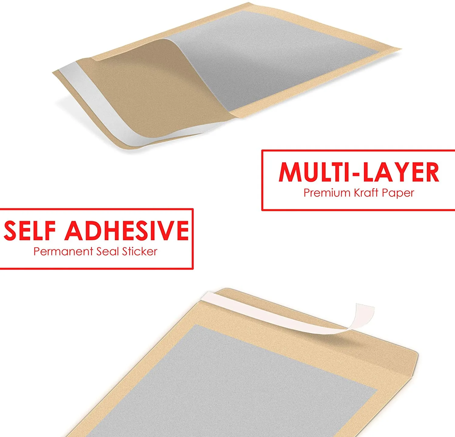 iSoul A5 & A4 Do Not Bend Envelopes Manila Hard Board Backed 20 Packs