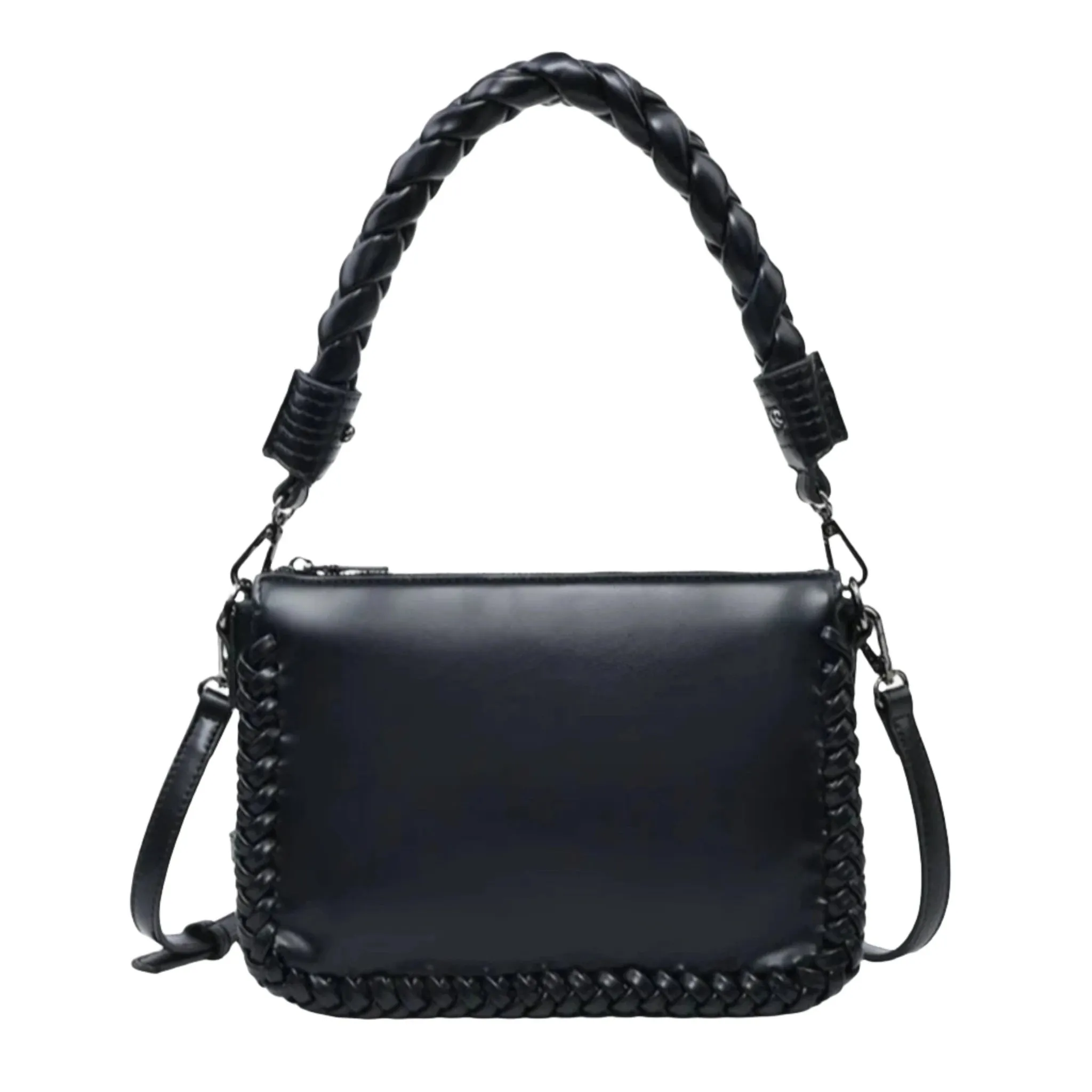 Jen & Co Judith Braided Whipstitch Handle Bag