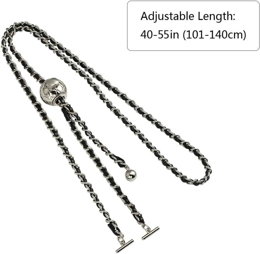 Jiesinlov Purse Chain Adjustable Shoulder Strap with Small Metal Ball Replacement Transformation Crossbody Handbag