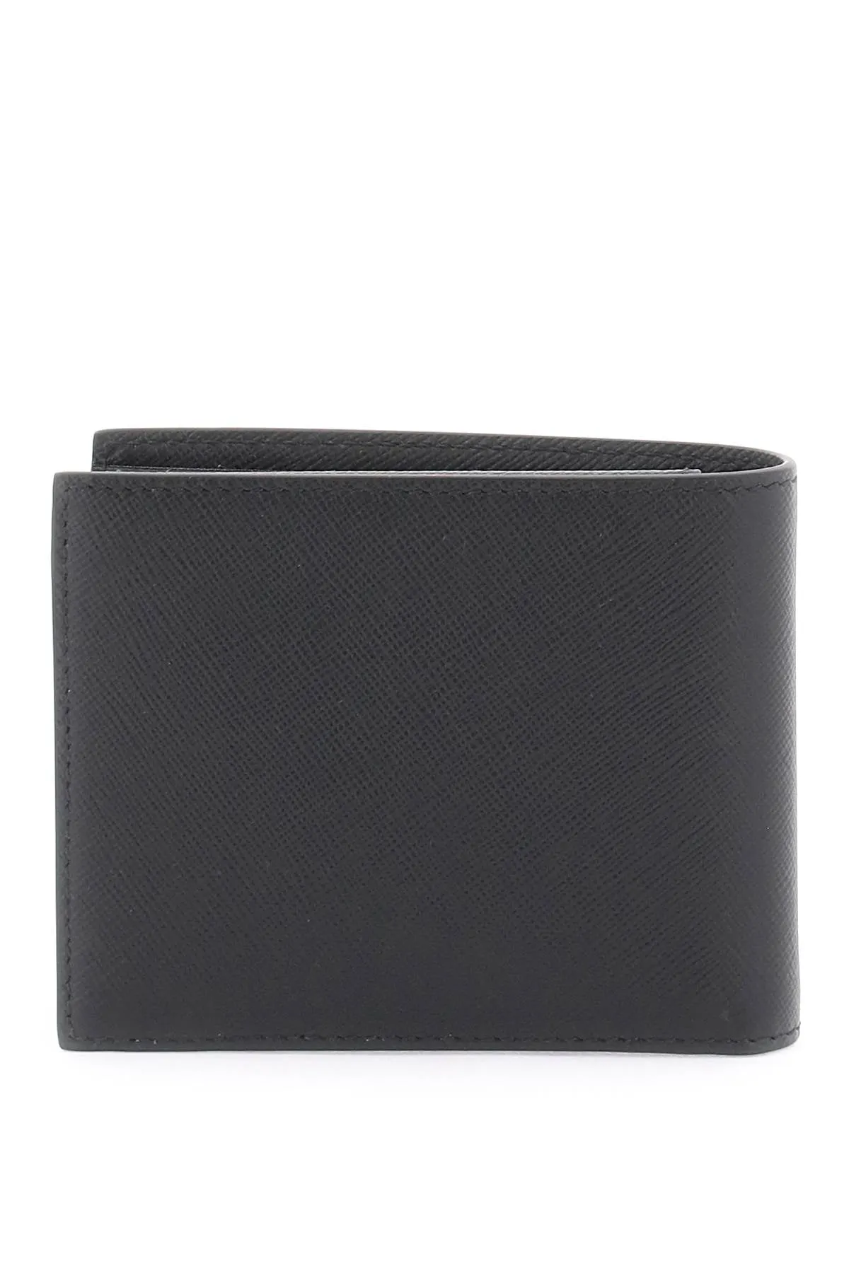 Jimmy choo leather bifold wallet LUKA TDB BLACK GUNMETAL
