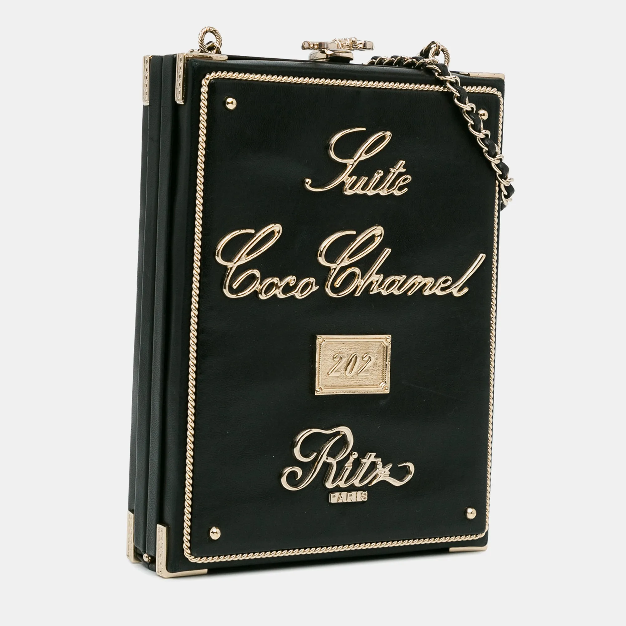 Lambskin Room Card Minaudiere Evening Bag