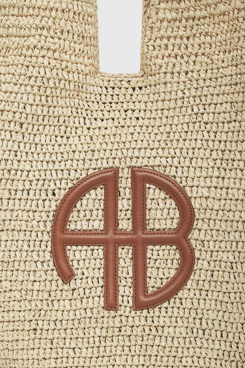 Large Leah Hobo - Natural With Cognac