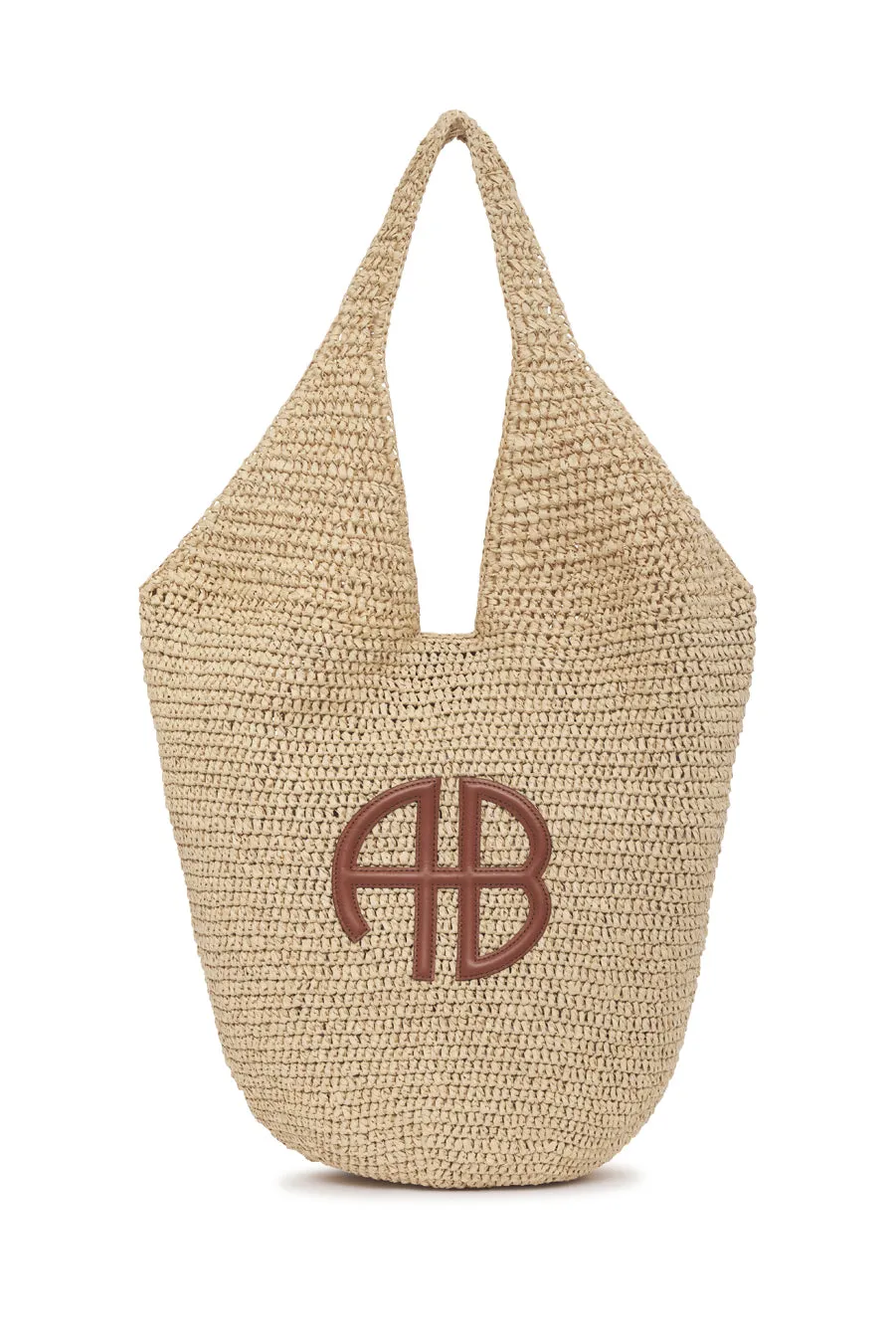 Large Leah Hobo - Natural With Cognac