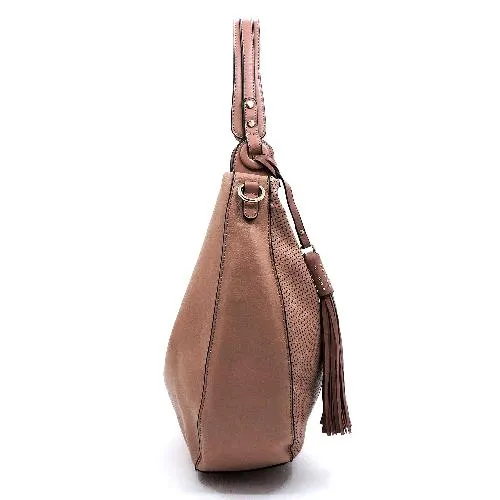 Laser Cut Printed Shoulder Bag