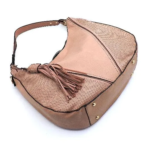 Laser Cut Printed Shoulder Bag