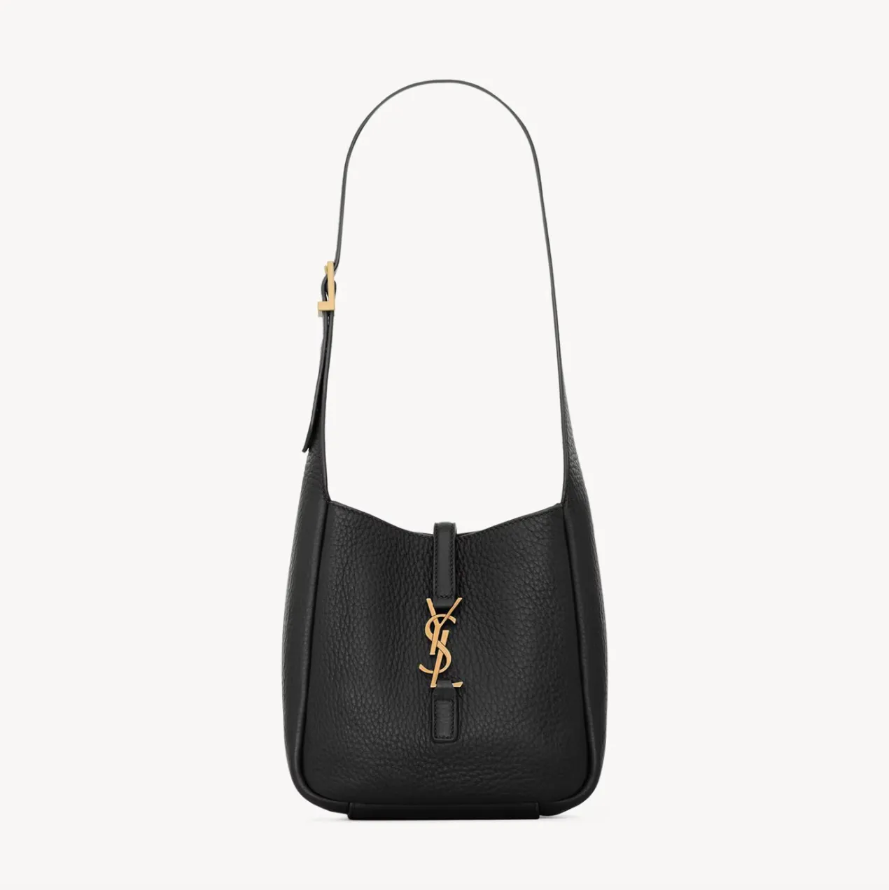 LE 5 À 7 SUPPLE BABY IN GRAINED LEATHER - BLACK