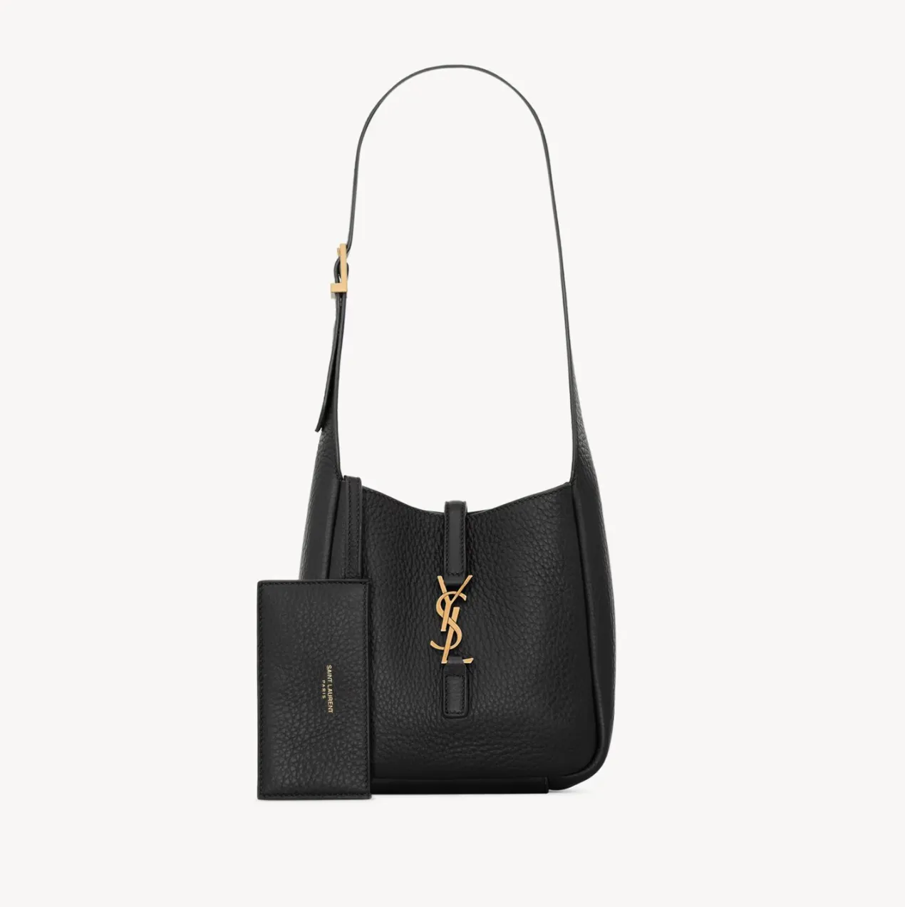 LE 5 À 7 SUPPLE BABY IN GRAINED LEATHER - BLACK
