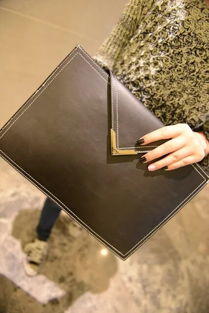 Leather Envelope Business Bag