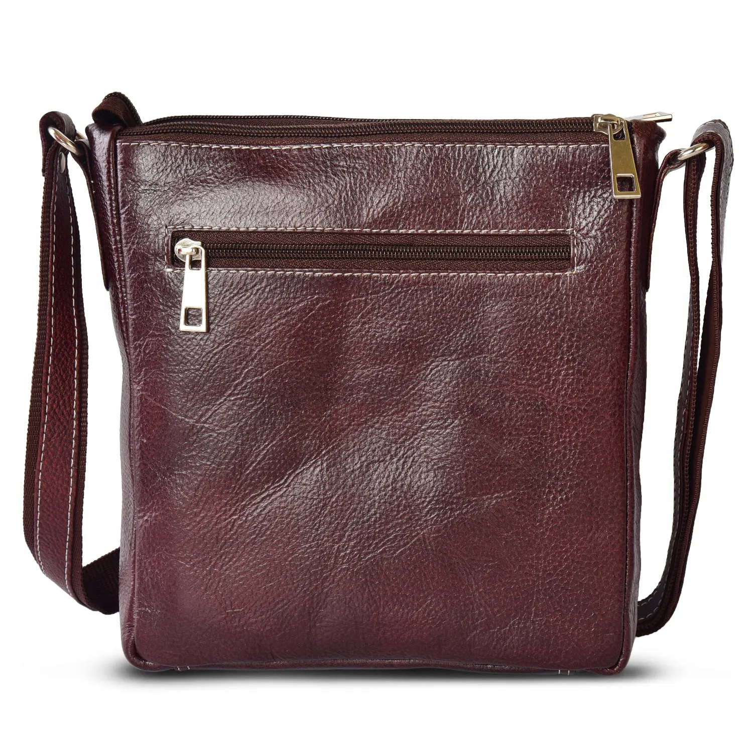 Leather Messenger Bag 36821 (Brown)