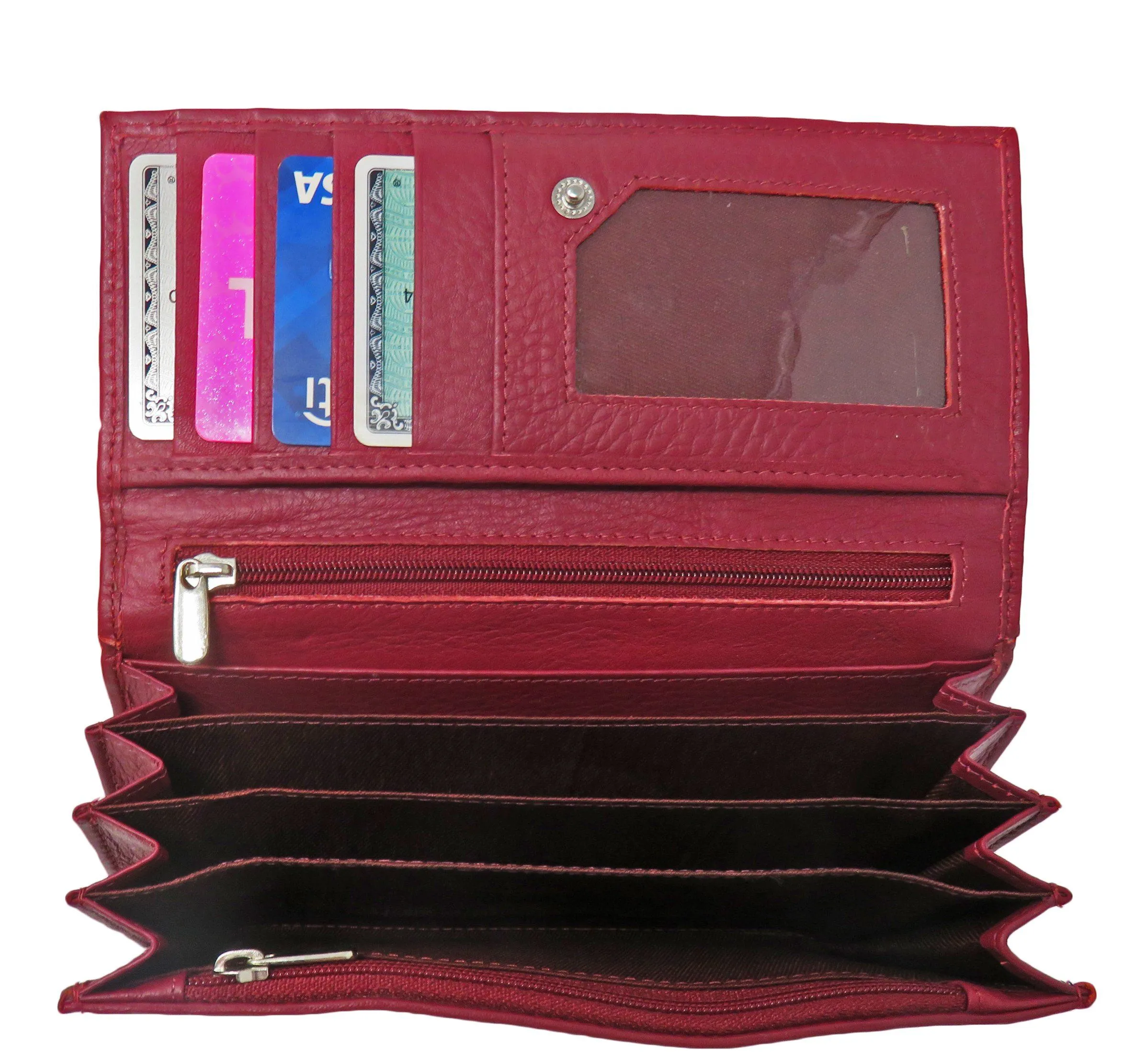 Leather RFID Women Wallet