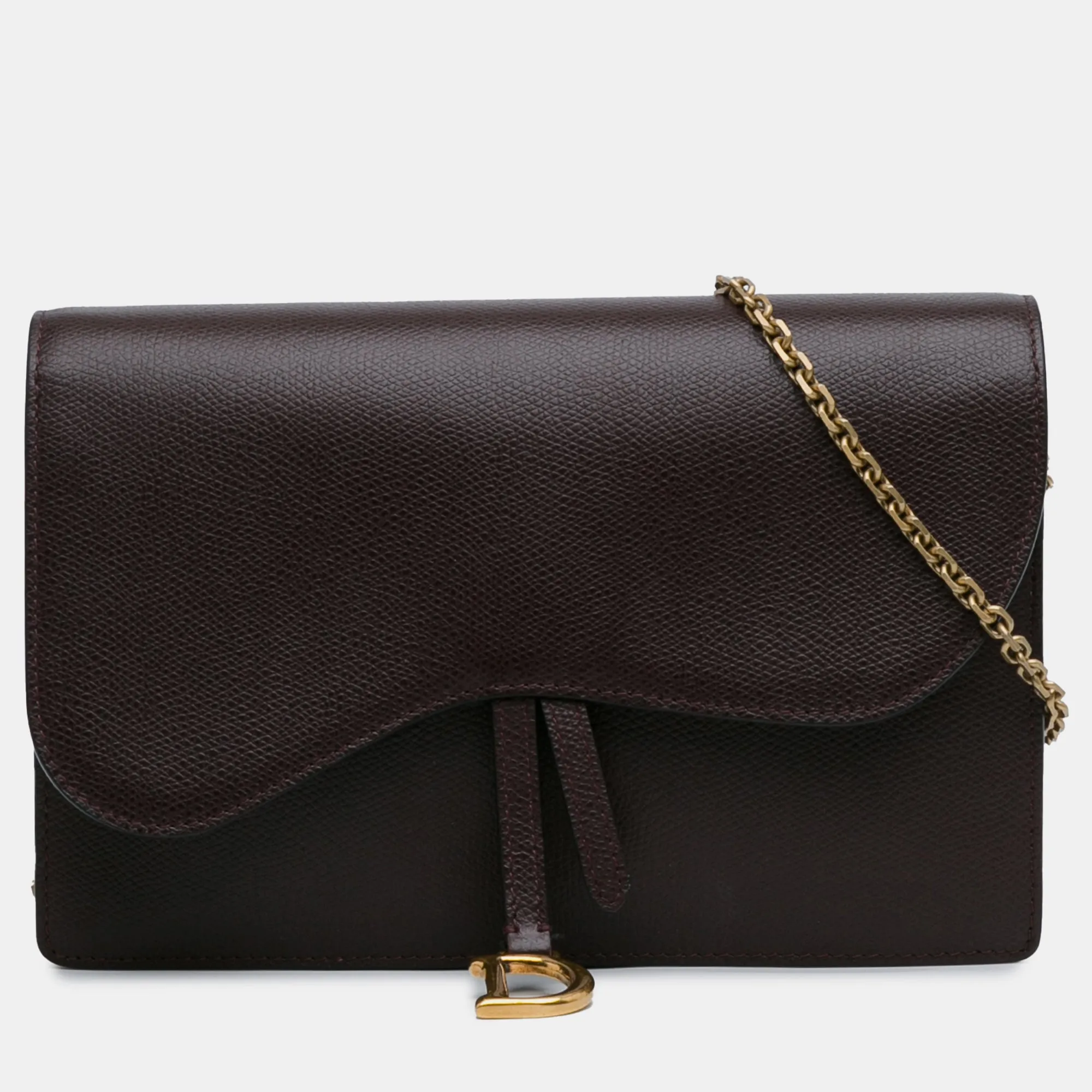 Leather Saddle Wallet On Chain