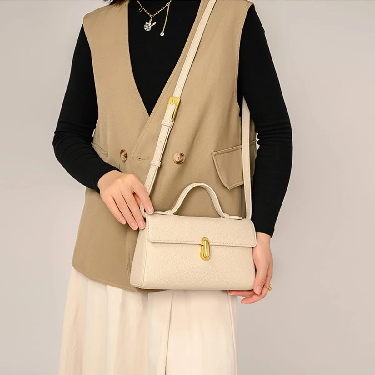 Leather Shoulder Handbags for Women Crossbody Bag with Adjustable Strap Top Handle Tote Satchel Bags