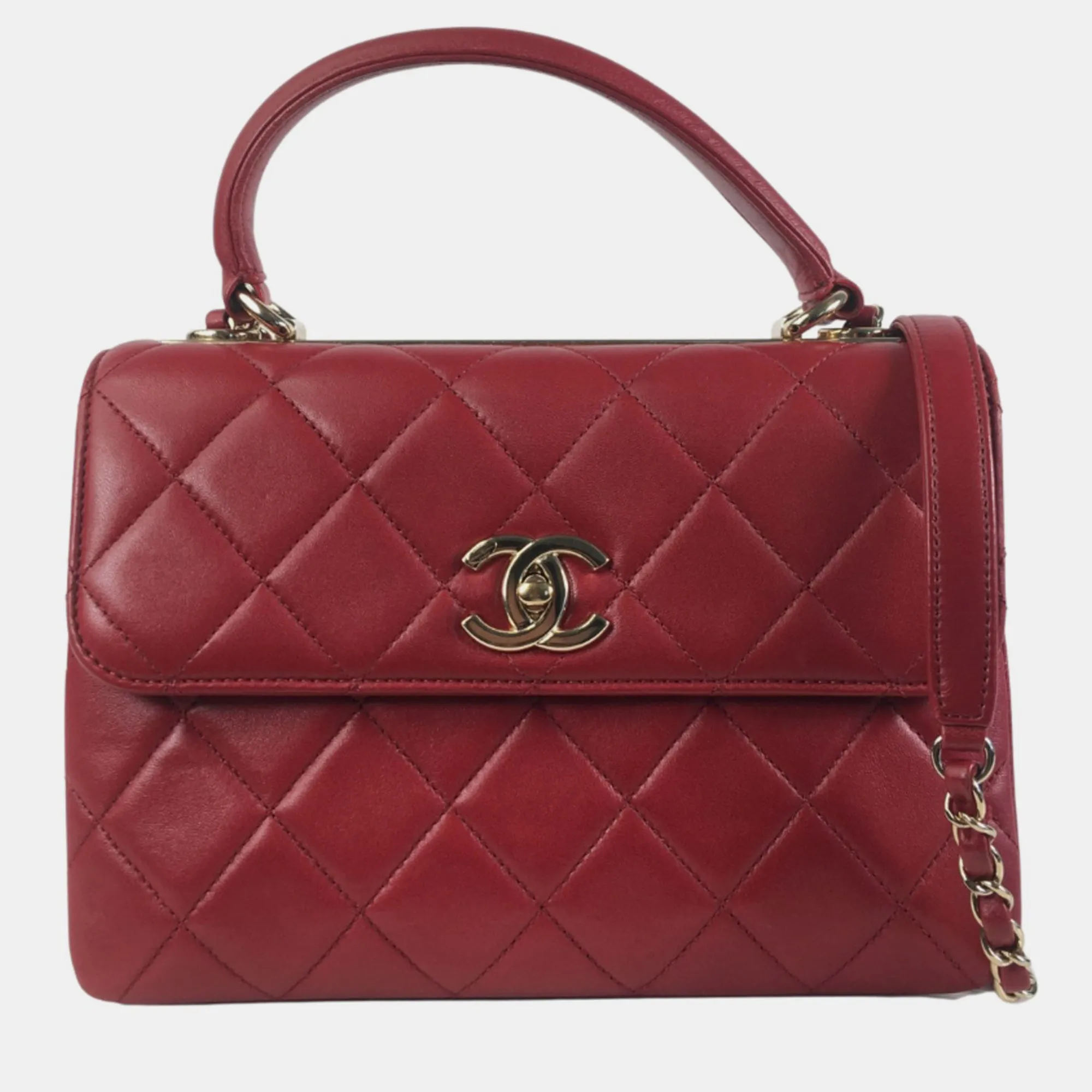 Leather Small Trendy CC Shoulder Bag