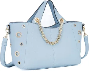Leather Tote Bag for Women Work Travel Casual Shoulder Crossbody Bags with Strap