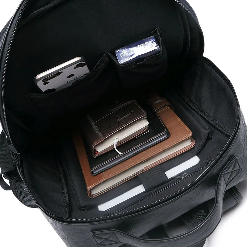 Lennox Men's Fashion Leather Business Essentials Travel Bag