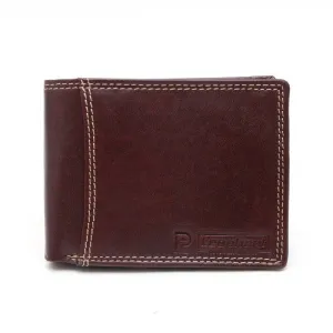 Leophant Men Formal Brown Genuine Leather RFID Wallet  (12 Card Slots)