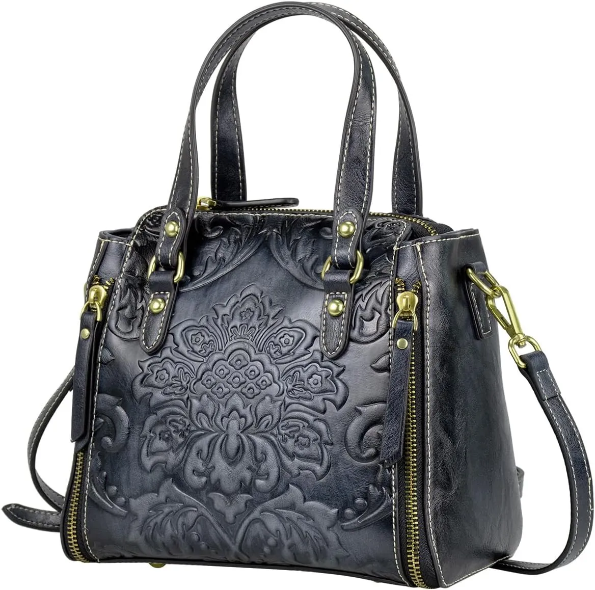 LETEULO Crossbody Bag for Women Top Handle Tote Purses Vintage Satchels Handbag