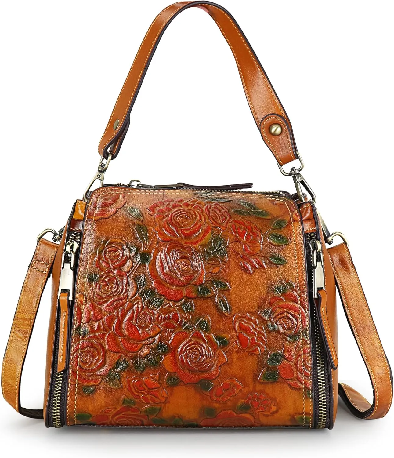 LETEULO Crossbody Bag for Women Top Handle Tote Purses Vintage Satchels Handbag