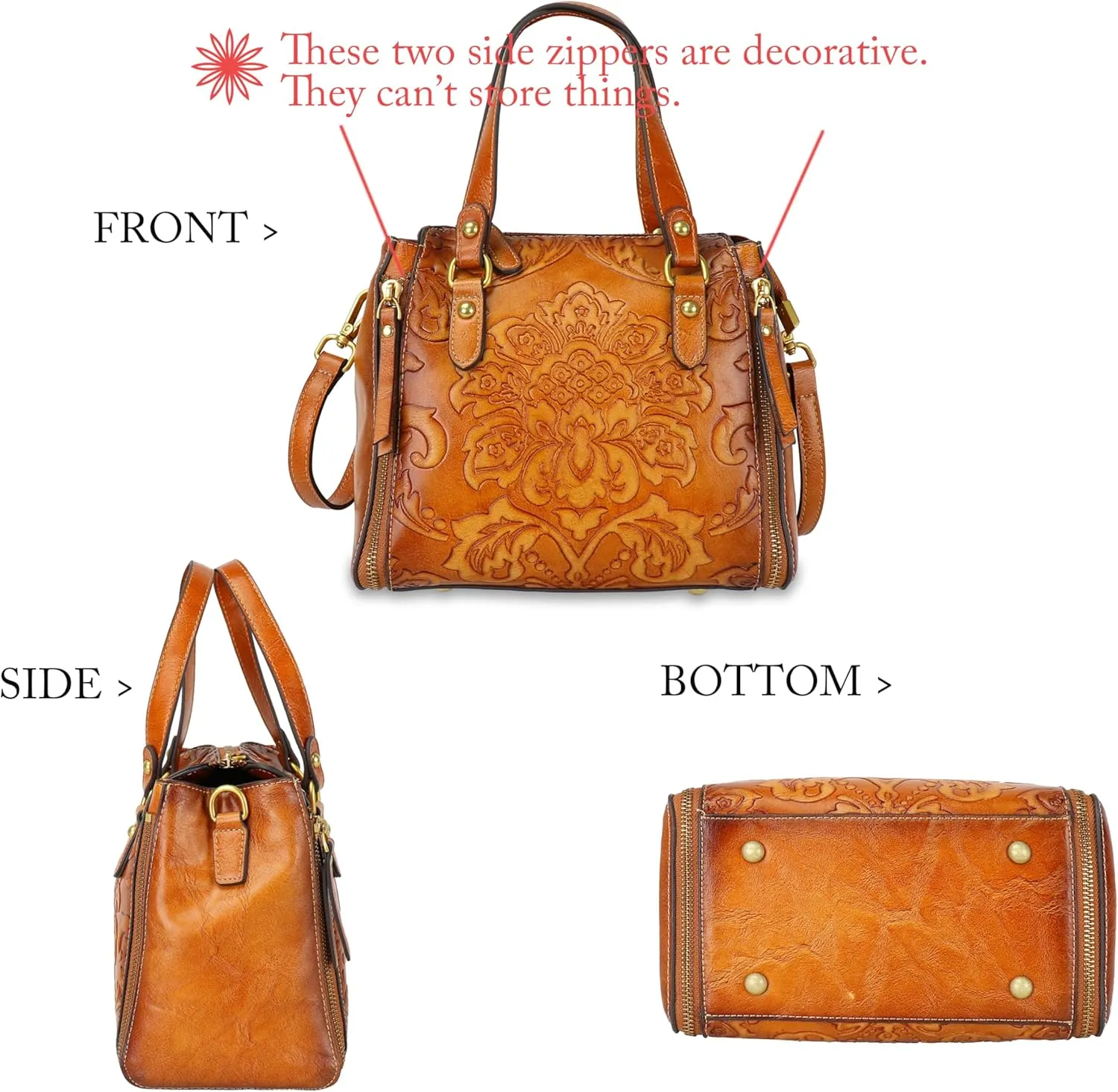 LETEULO Crossbody Bag for Women Top Handle Tote Purses Vintage Satchels Handbag