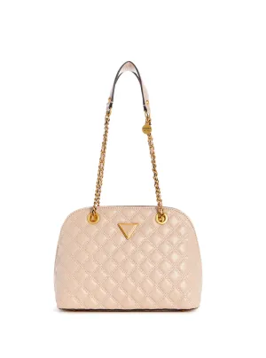 Light Beige Giully Dome Satchel Bag