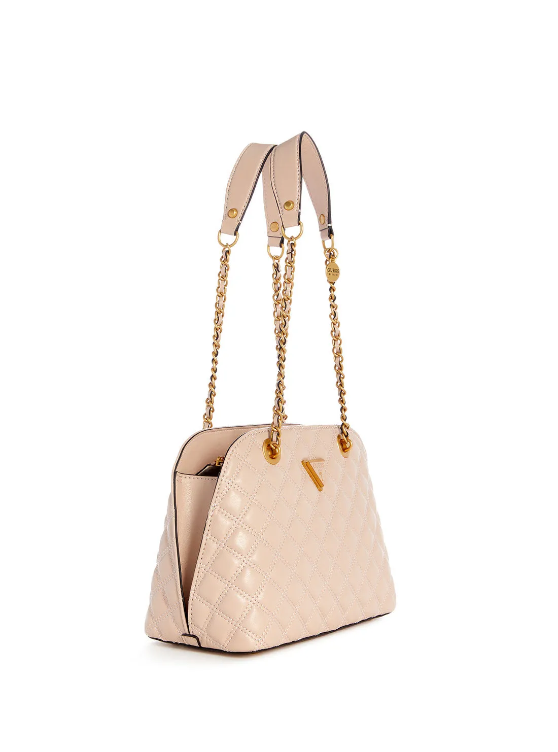 Light Beige Giully Dome Satchel Bag