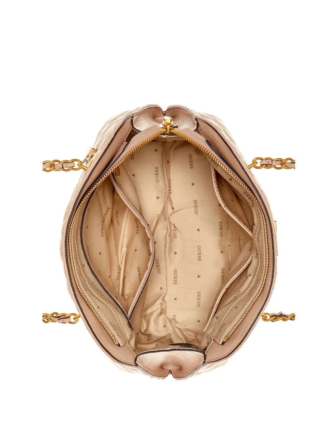Light Beige Giully Dome Satchel Bag