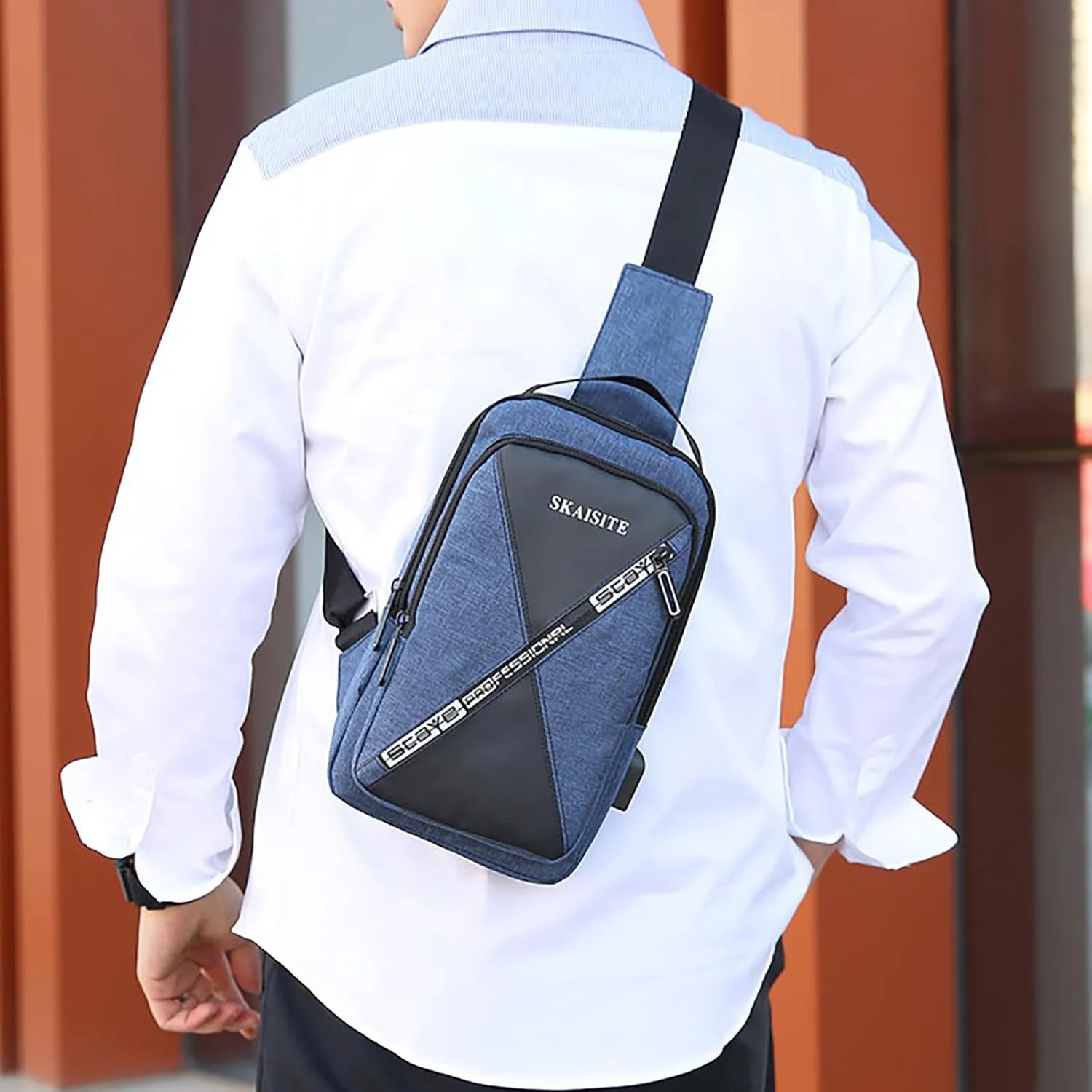 Lightweight Hiking Backpack Chest Bag Men's New Korean Version Of The Large Capacity Backpack Business Casual