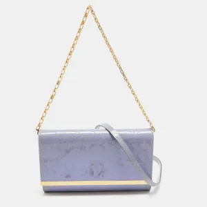 Lilac Monogram Vernis Ana Clutch Bag