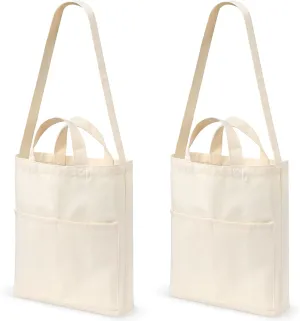 Lily queen Canvas Tote Bag for Women Shoulder Bags 2pcs