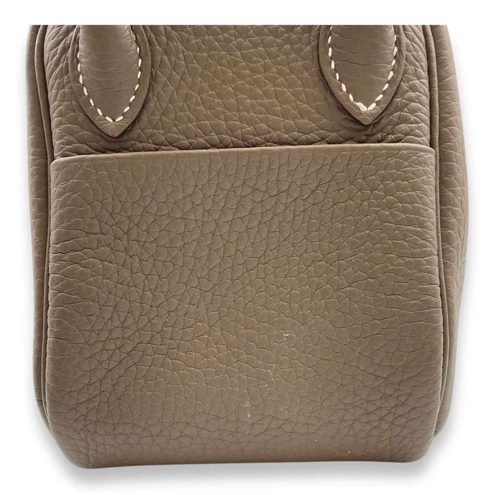 Lindy Mini Etoupe in Clemence, Gold hardware