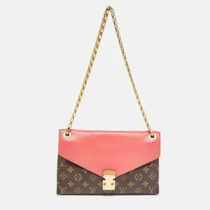 Litchi Monogram Canvas Pallas Chain Bag