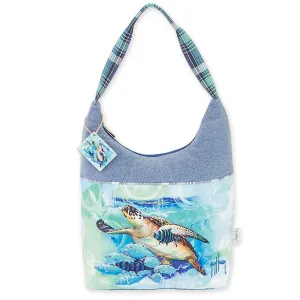 Live Blue Medium Hobo