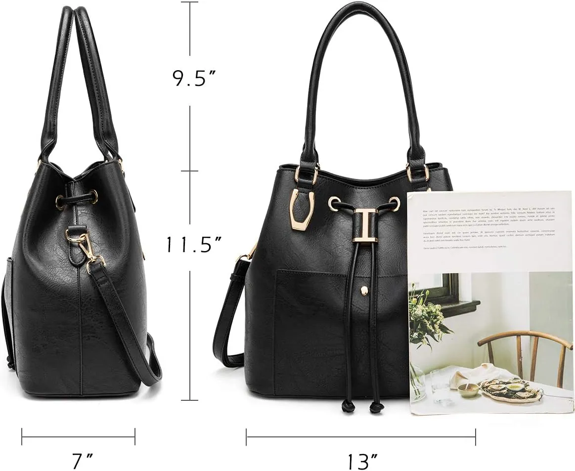 LJOSEIND Women’s Handbags Designer Hobo Bags Large Crossbody Bucket Bags Shoulder Satchel Purses