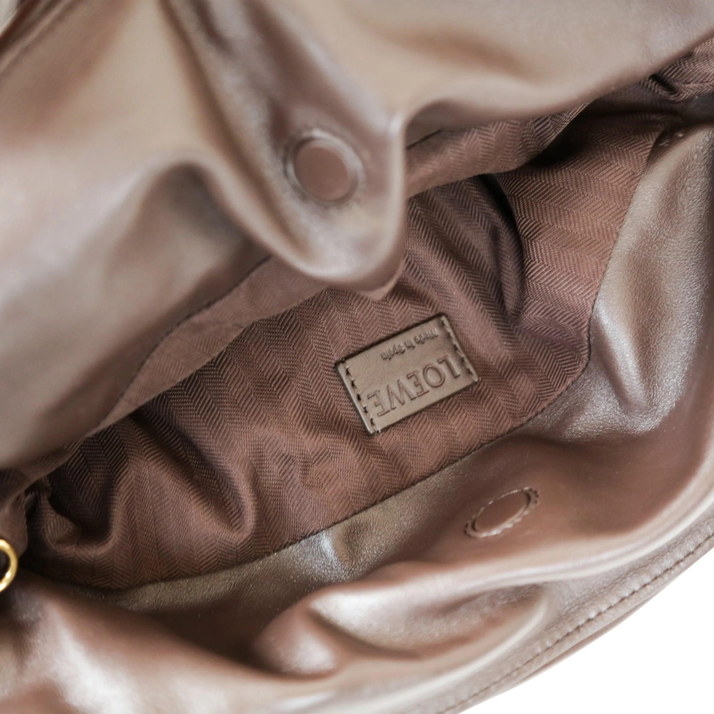 Loewe Brown Puffer Flamenco Bag