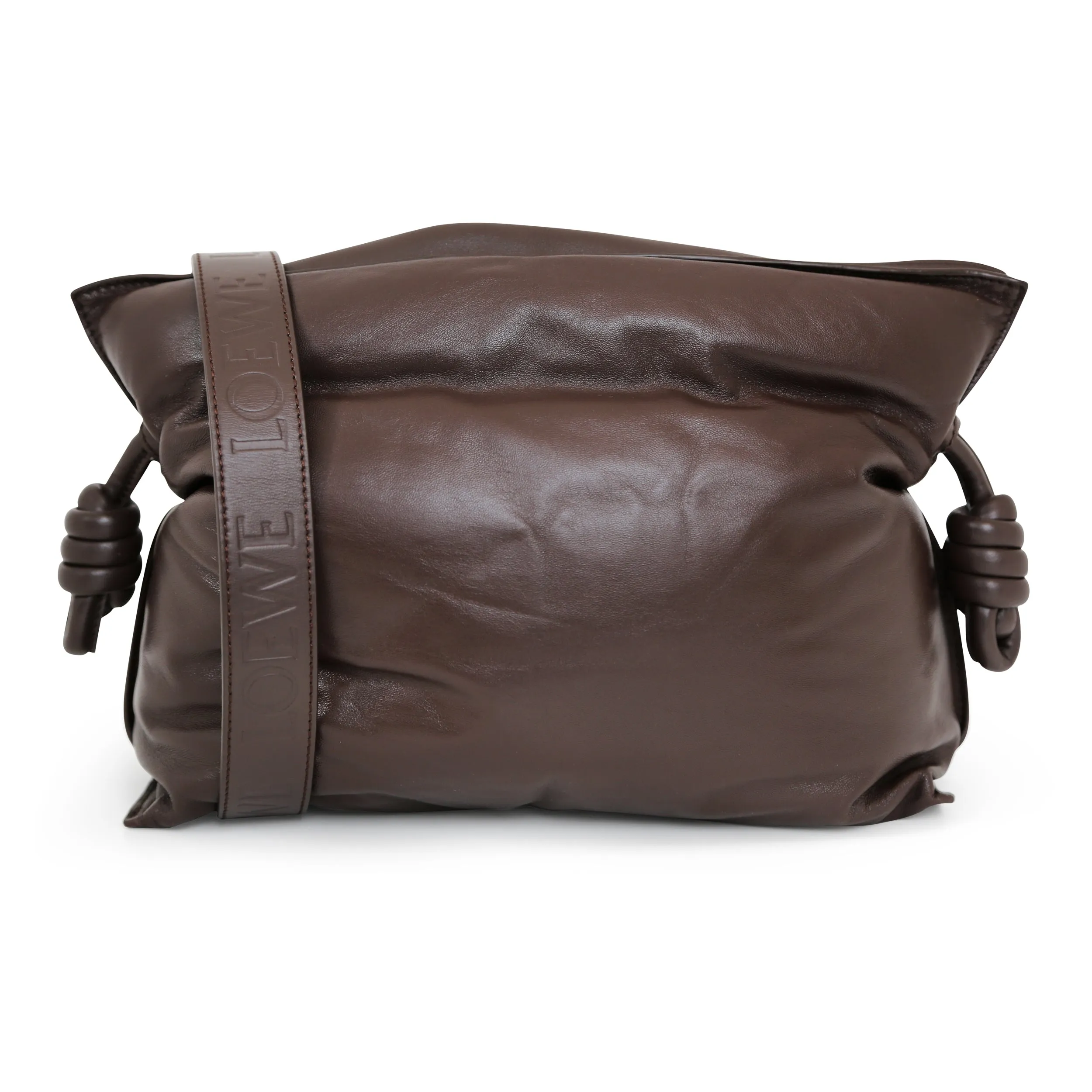 Loewe Brown Puffer Flamenco Bag