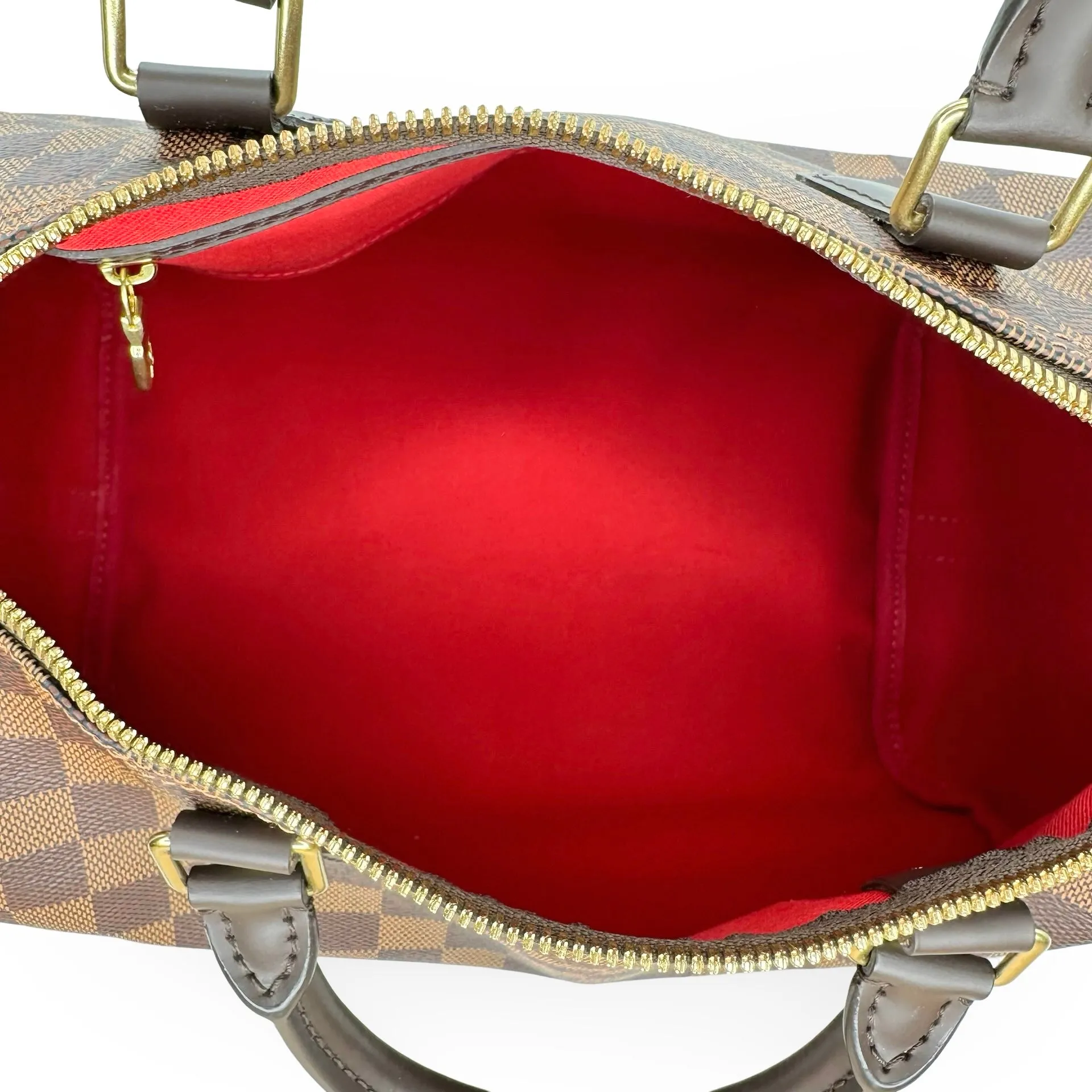 LOUIS VUITTON: Damier Ebene Speedy Bandouliere 30