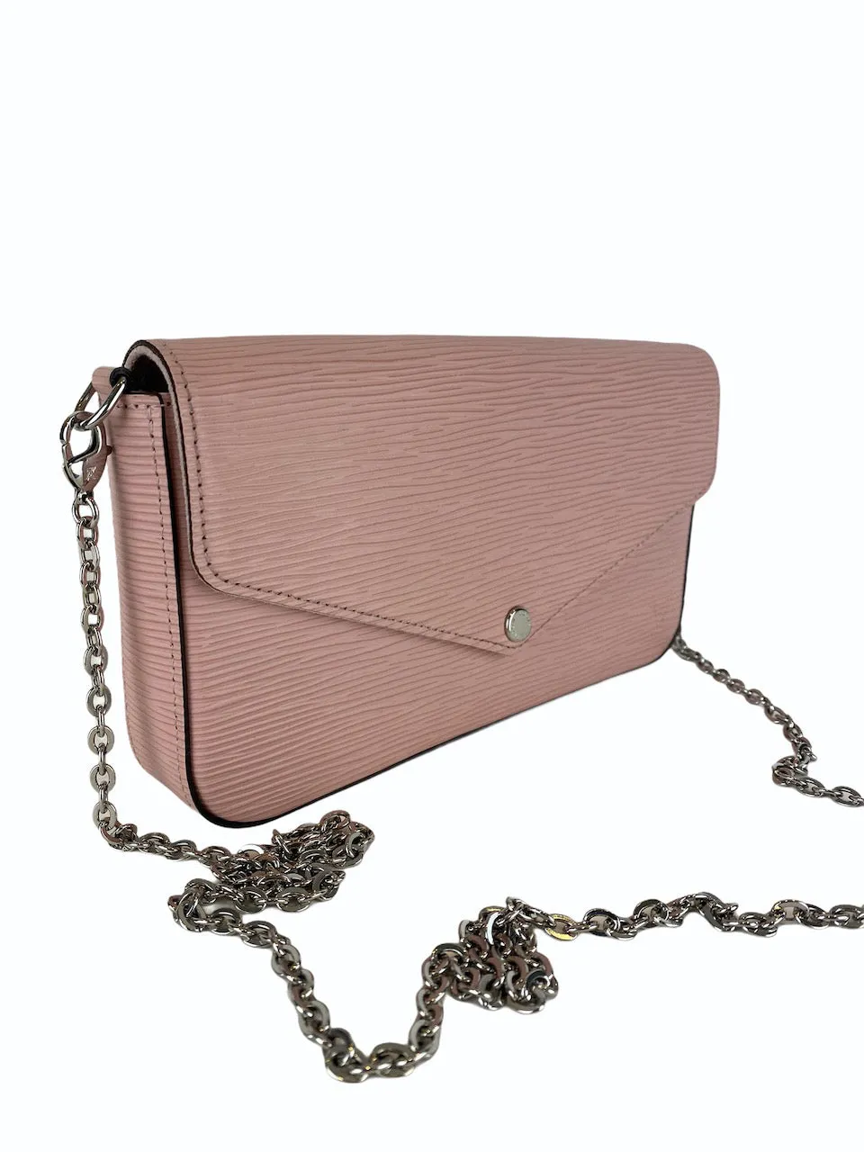 Louis Vuitton Felicie Pochette in "Rose Ballerina" Pink Leather