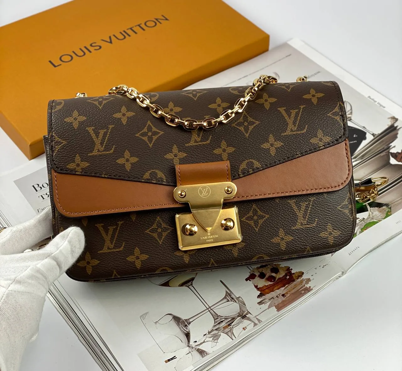 Louis Vuitton Marceau Bag Caramel Brown