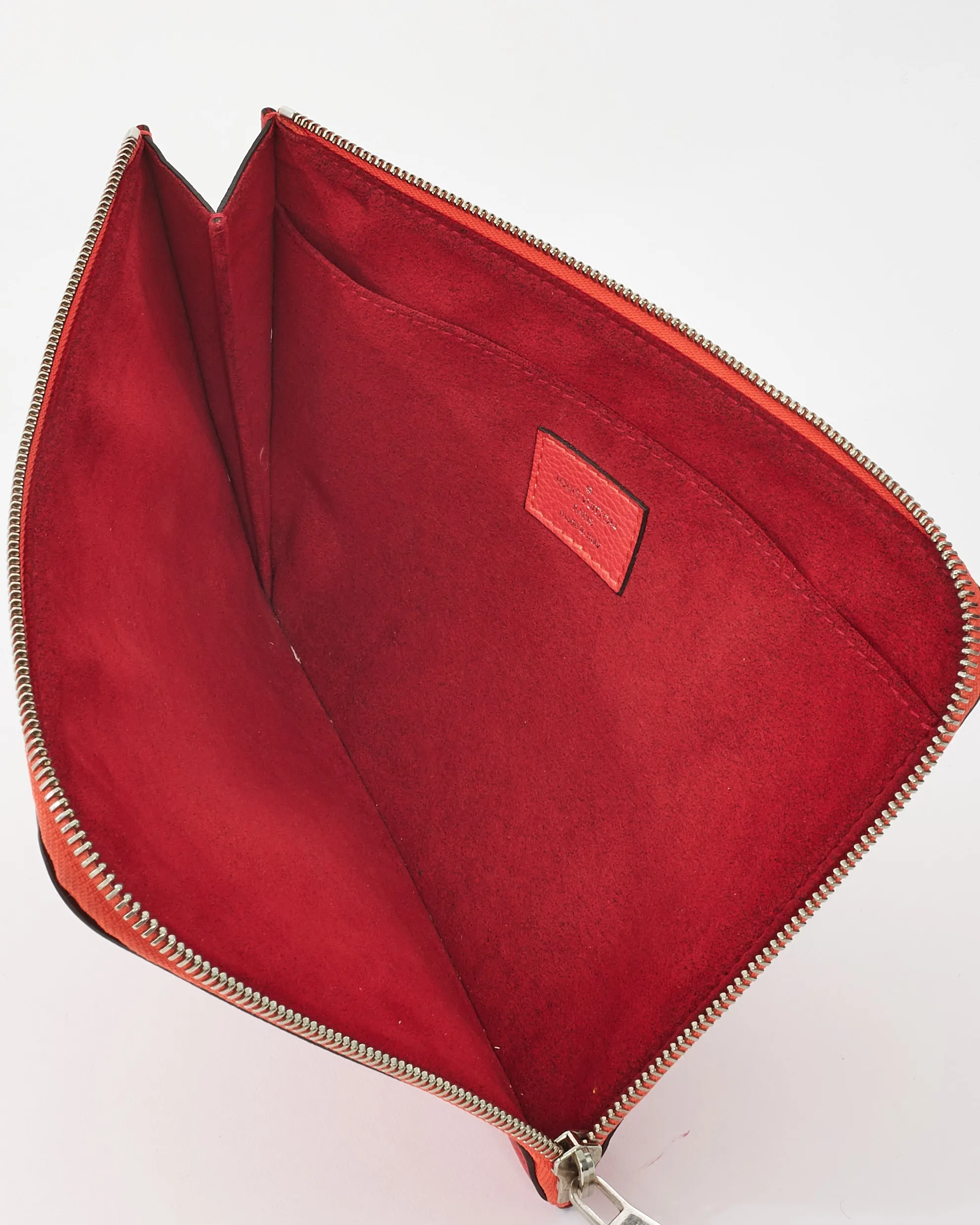 Louis Vuitton Poppy Pink Taurillon Leather Jour Zip PM Pochette