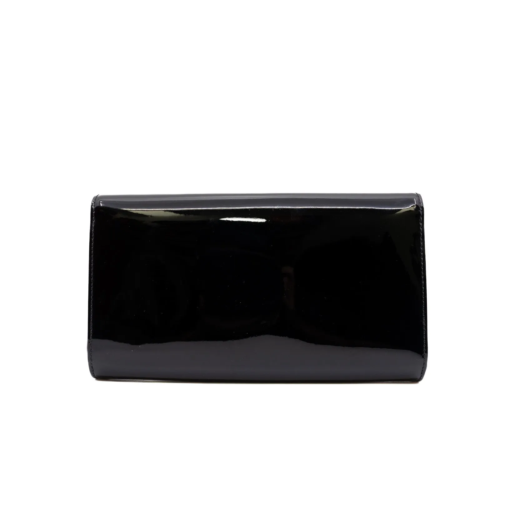 Louise Clutch Patent Leather Black Ghw 2014