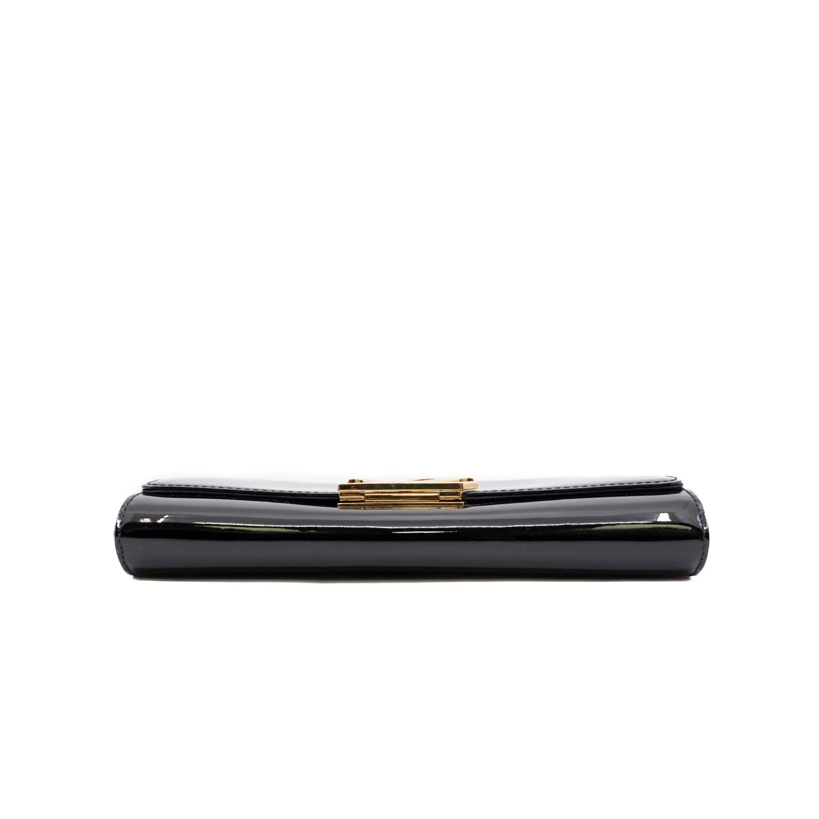 Louise Clutch Patent Leather Black Ghw 2014